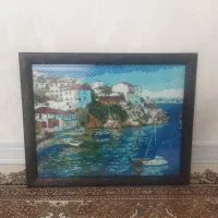 قاب نقاشی الماسی منظره