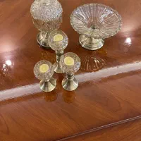 جا شمعی و ظروف پذیرایی پایه فلزی