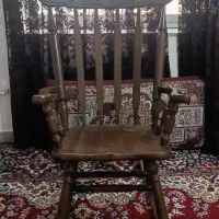صندلی راک قهوه ای