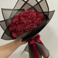 دسته گل روبانی در رنگبندی دلخواه