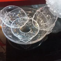 تعدادی ظروف آجیل خوری ظرف میوه  کاسه و دوری
