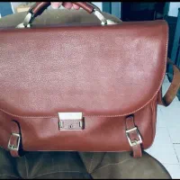 کیف چرم طبیعی برند چرم مشهد (کاملاً سالم)