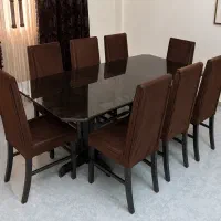 میز ناهارخوری چوبی ۸ نفره