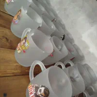 ماگ مات یخی طرحدار