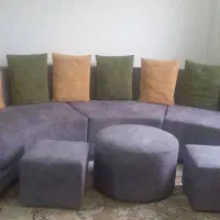 مبل با سه تا میز عسلی
