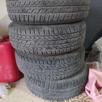 4 حلقه رینگ و لاستیک 95 درصد دور 14 پژو