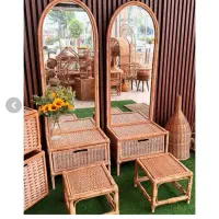 قاب آینه حصیری