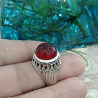 انگشتر عقیق سرخ  یمن
