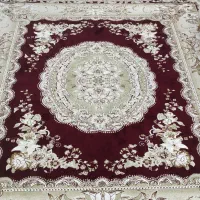 فرش ۹ متری کرم زرشکی