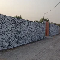 استاد کار پلاستر سیمان طرح دار