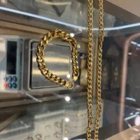 گردنبند و دست بند طلا(کارتیر)