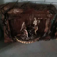 دیوارکوب و دکوری چوبی سه بعدی لوکس