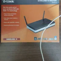 روتر D-Link DIR-615 نو  جعبه‌دار  آداپتور کابل LAN