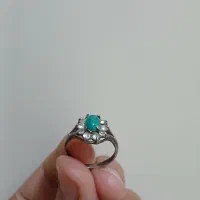 انگشتر نقره نگین فیروزه زنانه