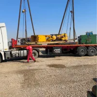 جابه جایی و حمل نقل بار با تریلی کفی کشنده