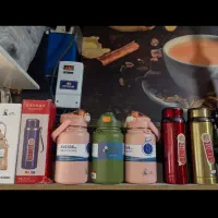 فلاسک آسان نوش اصلی طرح دو درب مدل خرسی