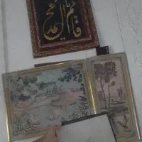 تابلو کوبلن دست بافت قاب عکس فریم استیل آلومینیوم