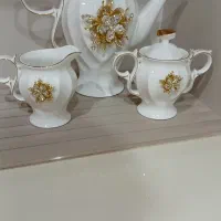 سرویس چای خوری چینی نگین کوب لاکچری