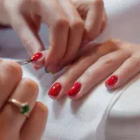 کاشت ناخن+ژلیش پا۶۰۰هزار