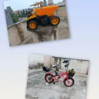 دوچرخه سایز ۱۲ به همراه کامیون