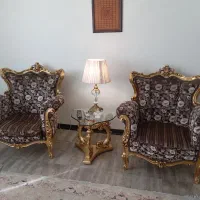 مبلمان استیل سلطنتی طلاکوب