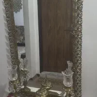 آینه و شمع دان برنز اصل