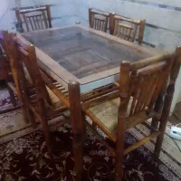 میز غذا خوری 6نفره در حد نو