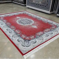 فرش شاهین درباری زمینه ساده/لاکی