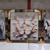 تابلو آینه ای دکوراتیو سه تیکه ابزار خورده