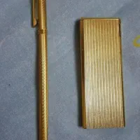 فندک و خودکار عتیقه آنتیک دست ساز نو