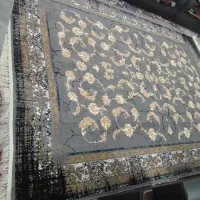 ۴ تخته فرش ۹ متری طوسی فیلی کاملا نو