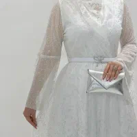 پیراهن ماکسی سفید سایز ۴۰ تا ۴۲