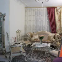 مبل نیمه استیل چوب راش به همراه بوفه چوب