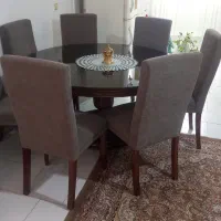 میز ناهارخوری ۸ نفره در حد نو بدون خط و خش