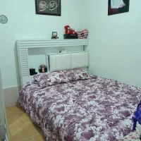 تخت خواب دونفره سفید مخصوص جهاز