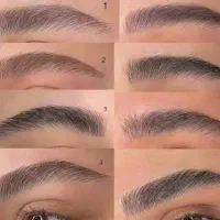 مدل جهت میکرو ابرو به سبک نچرال و تکنیک کرکی مویی