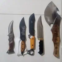 تبر،چاقو پنجه دار ساخت زنجان و چاقوضامنداره خارجی