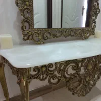 آینه وکنسول برنجی قدیمی اصل