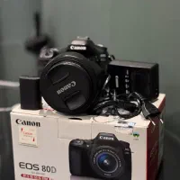 دوربین80Dcanon+لنز18-105