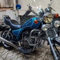 هارلی شهاب چاپار yx150F آنتیک پلاک ملی عروسک