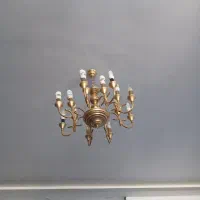 ۲عدد لوستر برنجی اصل قدیمی