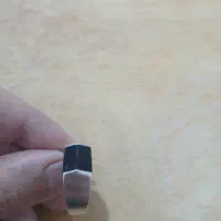 انگشتر نقره با عقیق مشکی