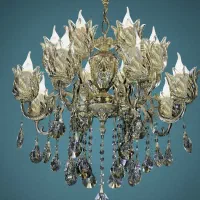 لوستر‌ 1‌6 شعله / طرح تعویض لوستر کهنه برنج با نو