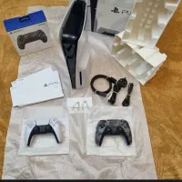 ps5 slim standard آکبند دو دسته بهمراه شارژر و فن