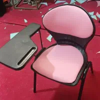 صندل محصلی رنگ صورتی صندلی آموزشی صندلی امتحانی