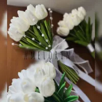 دسته گل عروس مدرن با طراحی اختصاصی