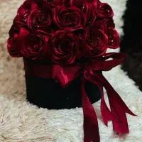 گل ربانی باکس رز مصنوعی  هدیه کادو تولد