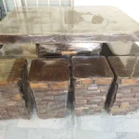 میز ناهارخوری ۶ نفره تمام چوبی به همراه صندلی ها