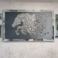 تابلو اینه با دو تا دیوار کوب بادو شمع