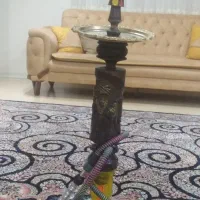 قلیان چوب گردواصل کنده کاری باطعم پرتقال نعنا